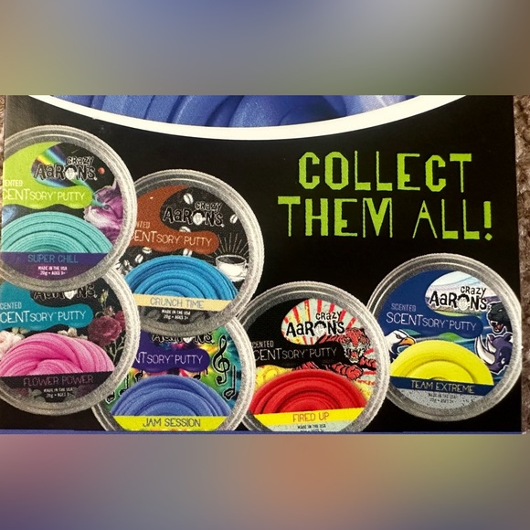 Crazy Aaron’s Scentsory Berry Scent Scented Thinking Putty Jam Session 2.75” Tin - Picture 15 of 16